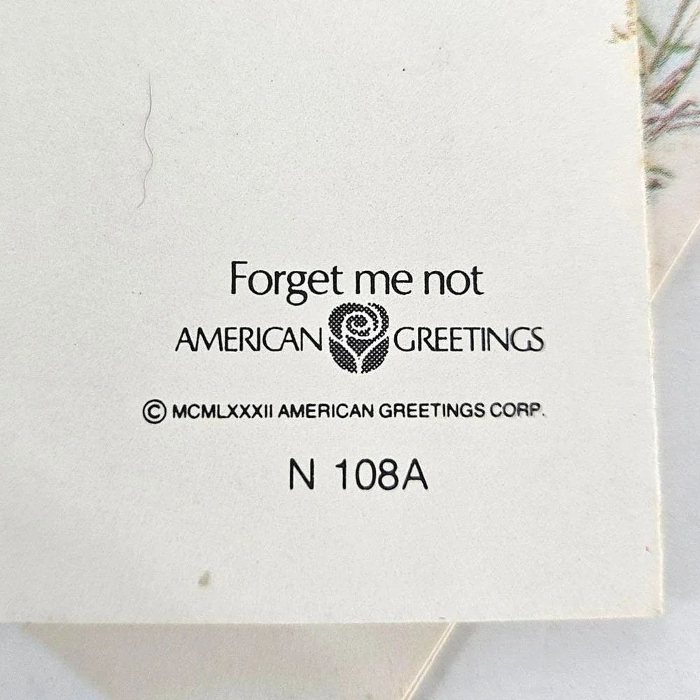 5‎ Vintage 1982 Holly Hobbie Forget Me Not American Greetings Cards & Envelopes